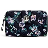 Vera Bradley Women's Performance Twill Turnlock Wallet With RFID Protection