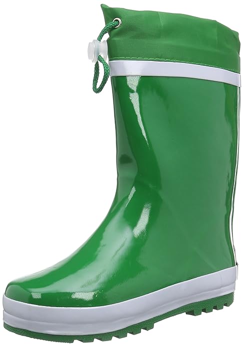 Playshoes Kinder Gummistiefel aus Naturkautschuk, warme Unisex Regenstiefel mit Innenfutter