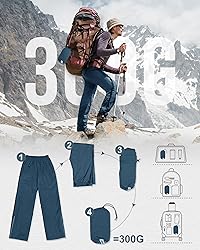 Outdoor Ventures Men's Rain Pants Waterproof Rain
