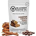 Blackout Coffee Cinnamon French Toast Flavored Ground Coffee, Medium Roast - Ground Coffee, Fresh Roasted In the USA,12 oz Pouch