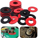 Pangda 12 Pcs Battery Terminal Anti Corrosion Washers Fiber, Red, Black
