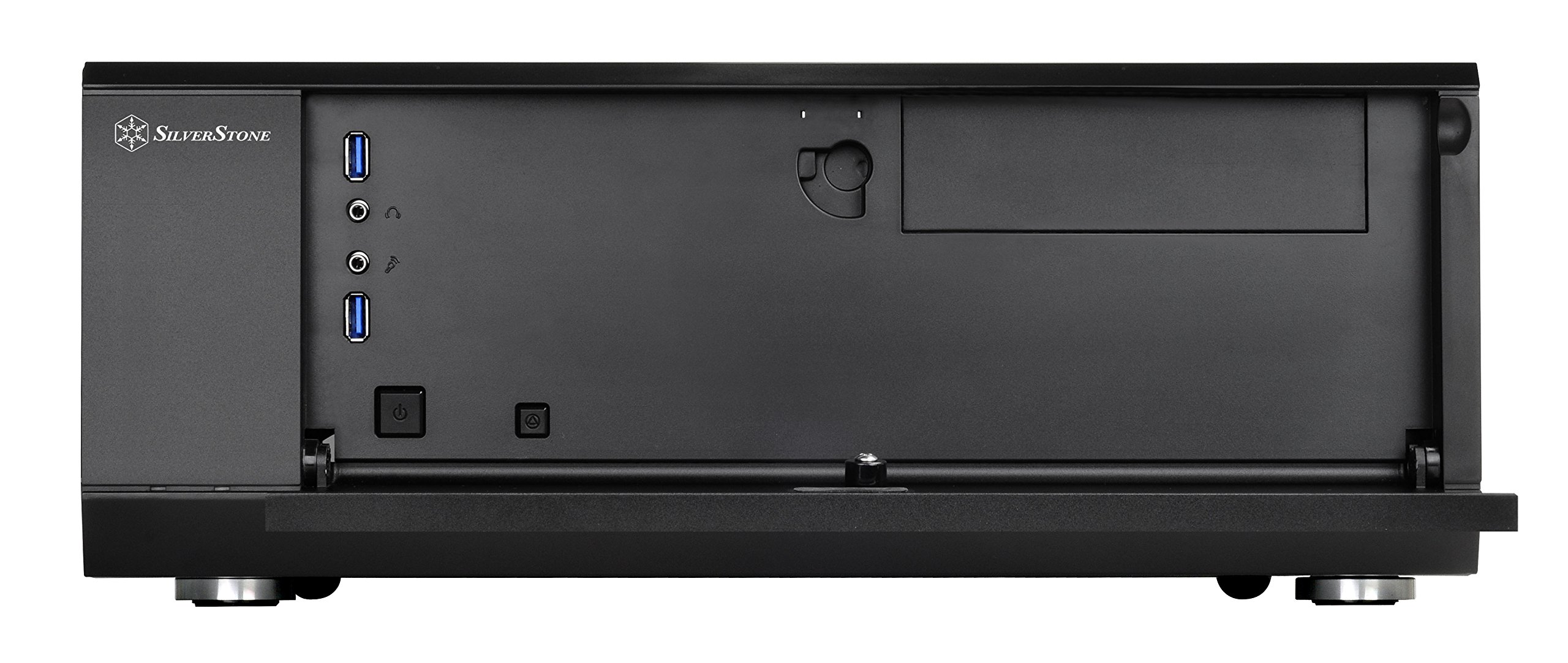 SilverStone Technology Home Theater Computer Case (HTPC)with lockable front panel for ATX / Micro-ATX Motherboards GD10B