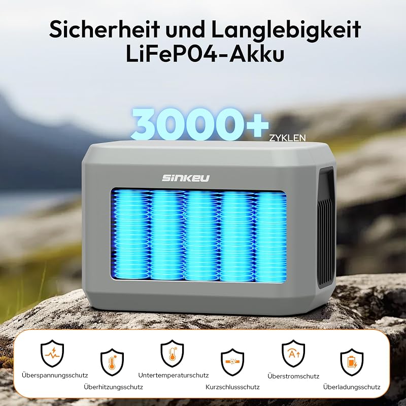 Tragbare Powerstation,96 Wh LiFePO4-Akku,USB-C 100W EIN-/Ausgang