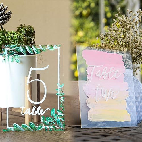 10-Pack Clear Acrylic Sheets (Plexiglass) - 5" X 7" X 0.08" (2mm) Thick, SimbaLux Brand