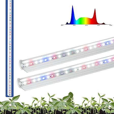 Fluortronix 22W Leafy Greens Full Spectrum High Efficiency LED Grow Tube in India for Indoor Plants Gardening Hydroponics Greenhouse Farming(Pack of 2)