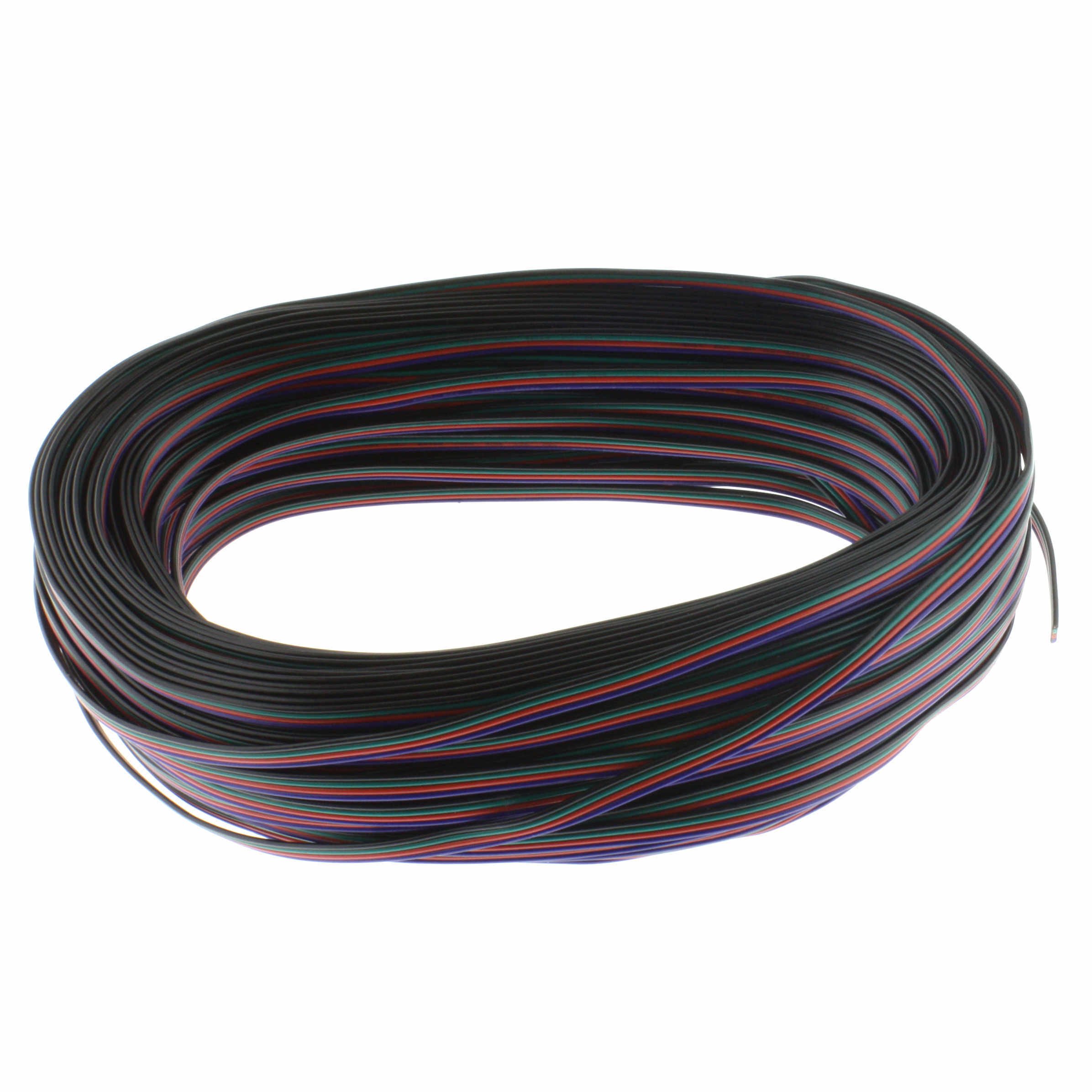 RGB Extension Cable (Ribbon Cable) for RGB LED Strip SMD5050 from 5-50 Metres (50 Metres)