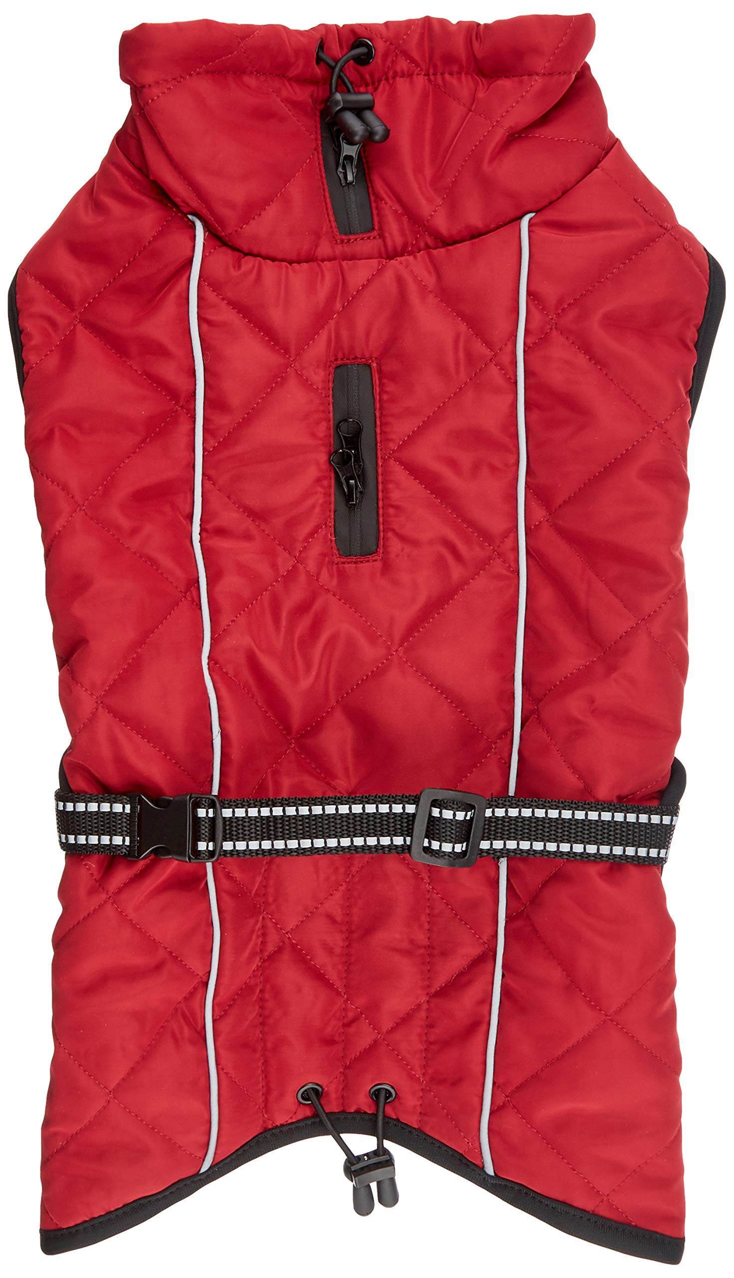 Trixie Minot Coat, S: 33 cm: 32-50 cm, Red, Dog