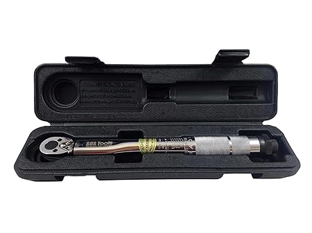 SOS Tools S1001-1/4 'Vierkantantrieb Drehmomentschlüssel Mikrometer 2-24Nm / 18-212in. / Lb. Kalibrierzertifikat Ideal für Ca