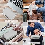 FYY Travel Cable Organiser 2-Layer Waterproof Tech Pouch 8.3 x 5 x 2.6 in M-Grey view 7