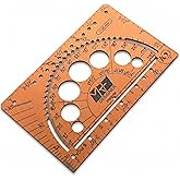 MRF Card Multitools Designer &ndash; 15-in-1 Credit Card Multitool Ruler &ndash; Aluminium Wallet Multitool Card for Architects, Engineers &amp; Designers &ndash; Pocket Multi Tool, Dual Scale, TSA Approved