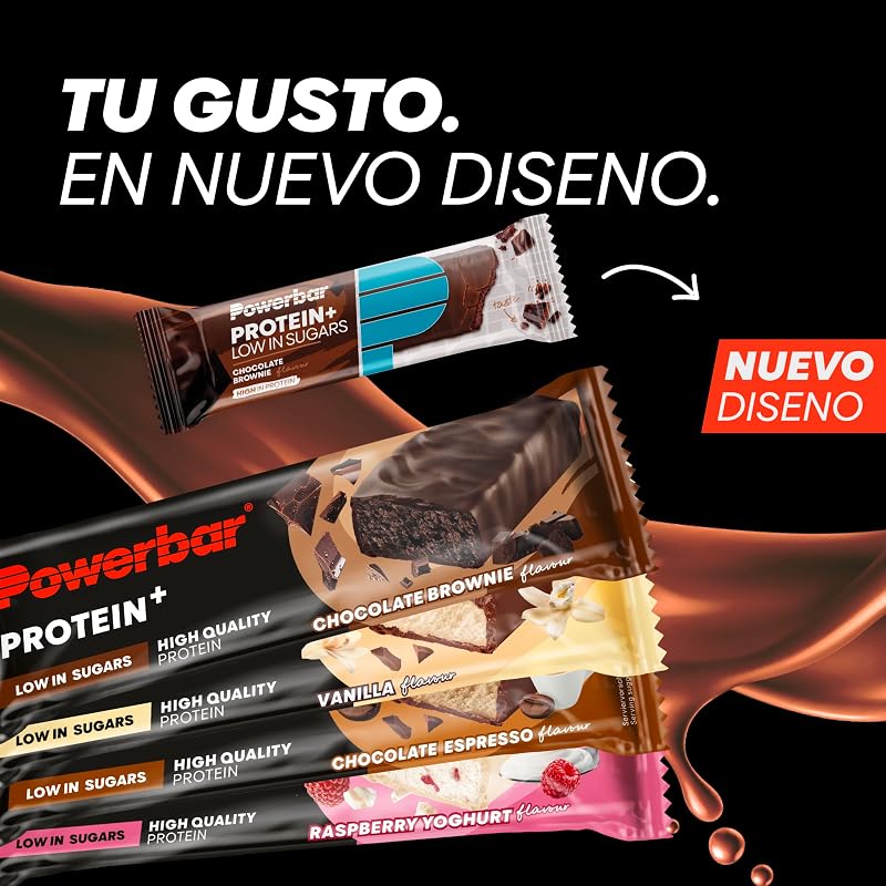- Protein Plus - Low Sugar Multiflavour Box - 16x35g - Barritas proteicas con fibra