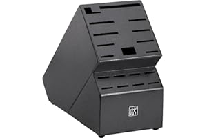 ZWILLING 19 Slot Charcoal Premium Knife Block for Kitchen, Knife Holder, Cutlery Storage Stand, Knives Organizer