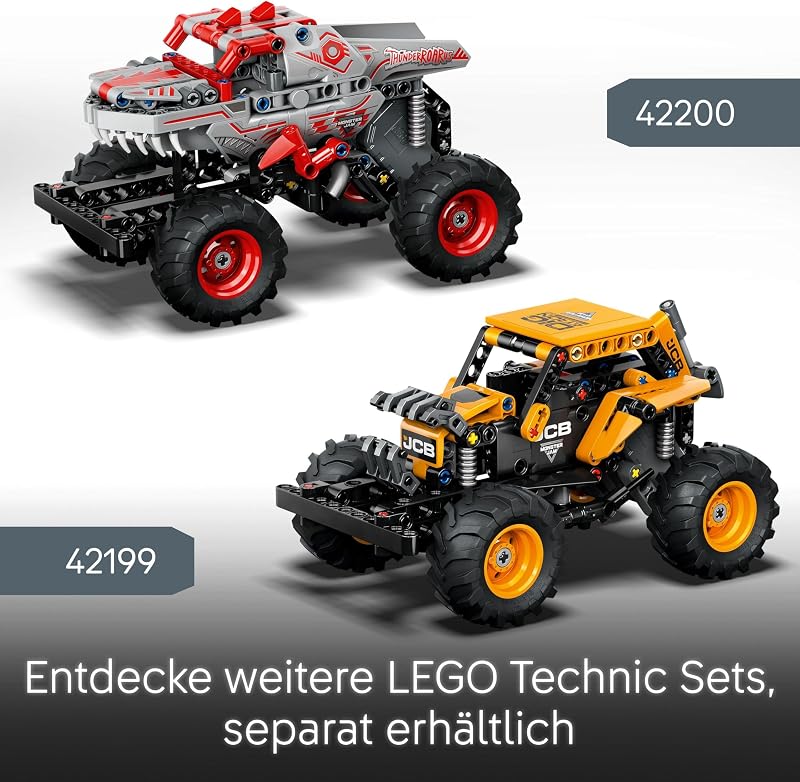 Technic Monster Jam DIGatron, Monstertruck Spielset für Kinder, Bauspielzeug für Kinder, Jungen und Mädchen ab 7 Jahren, Geschenkideen für Fans von Monstertrucks und Motorsport 42199