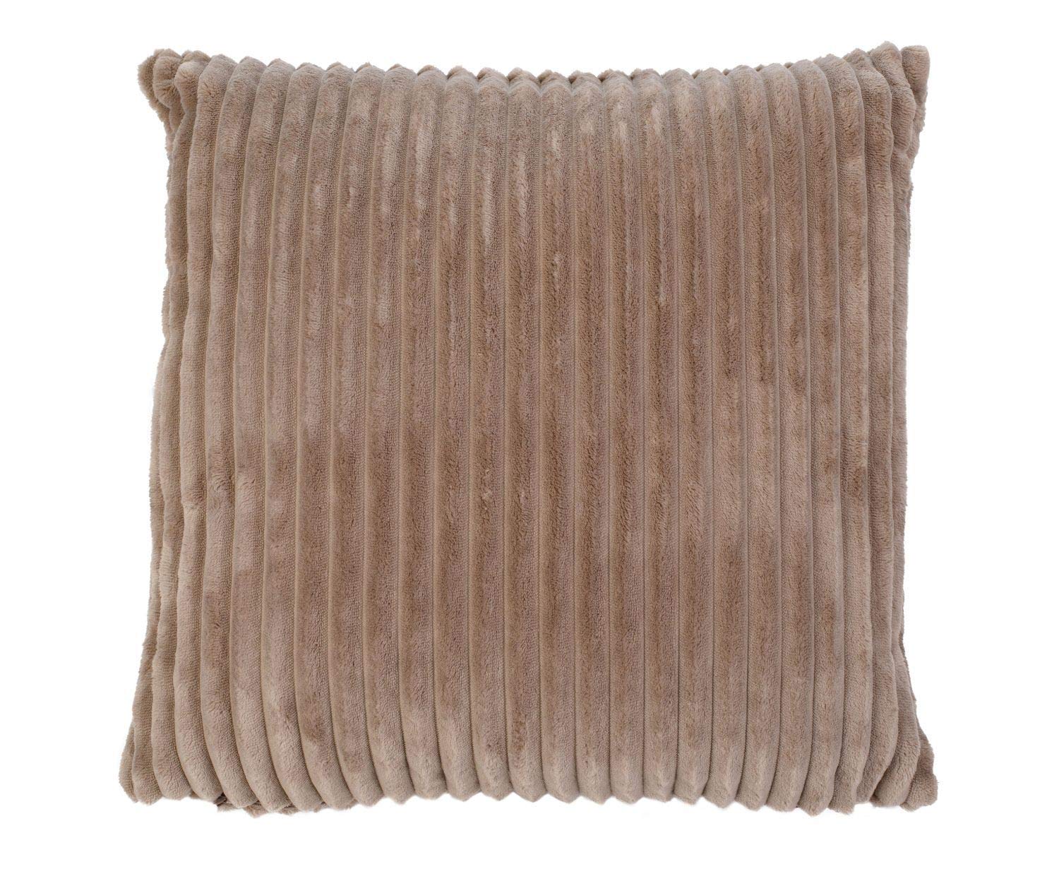 schoenesWohnen24 Blanket, Taupe, 50 x 50 cm