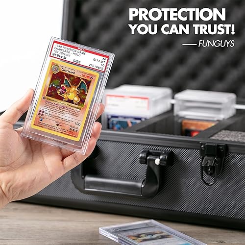 FunGuys Graded Card Storage Box, Trading Card Case for PSA Graded Pokemon,  Sports Card Storage Boxes as PSA Holder, Baseball Card Slab Case Holder for  Trading Cards in Dubai - UAE |