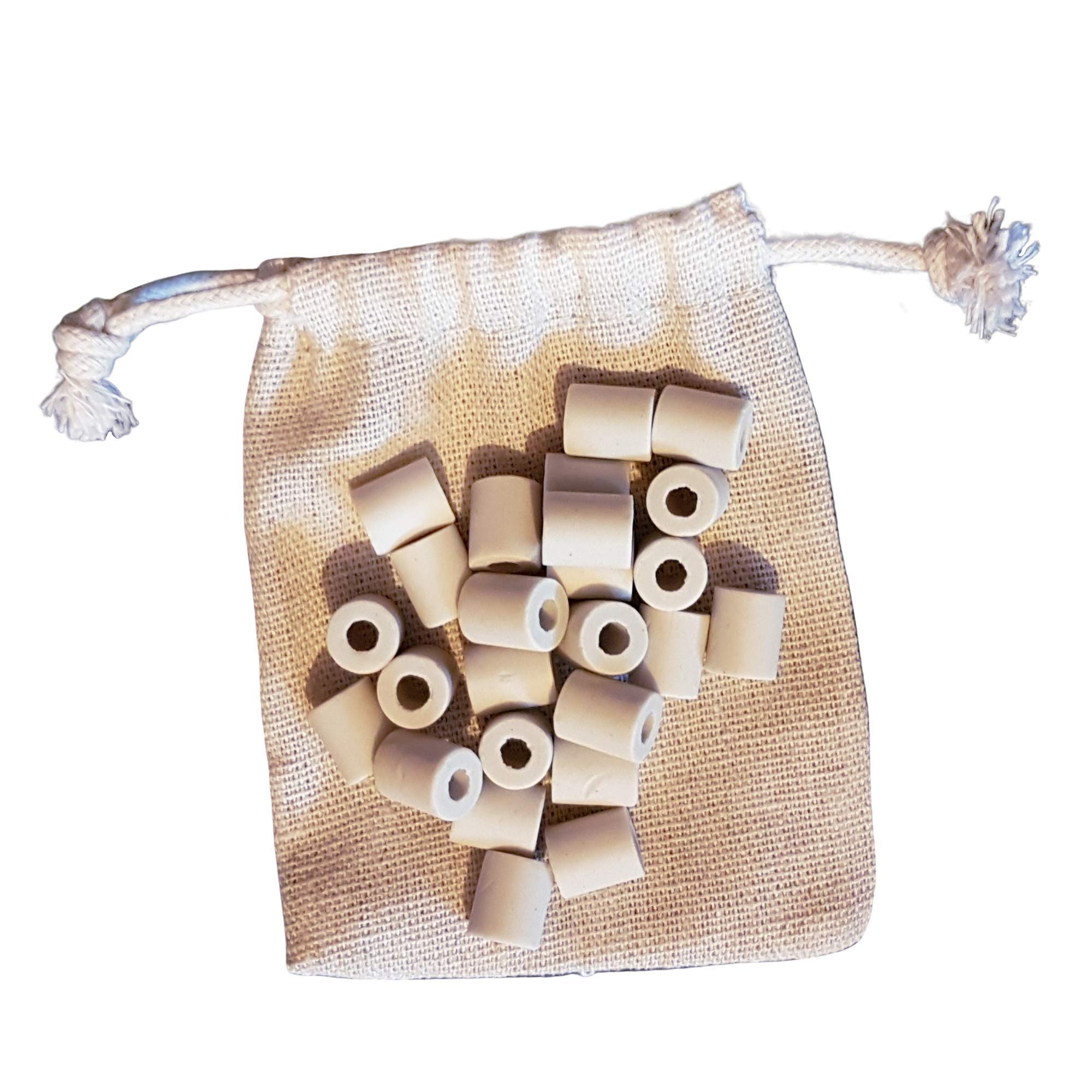 25x Perles CERAMIQUE EM Tubes Micro Organismes Efficaces Kit Filtration Naturel Eau du Robinet Bouteille Carafe Gourde Bouilloire Lave Linge Cafetière Fontaine à Eau Charbon Actif Japon