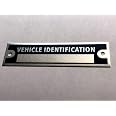 VIN SERIAL ID TAG PLATE DATA BLANK CAR TRUCK HOT ROD EQUIPMENT - 4