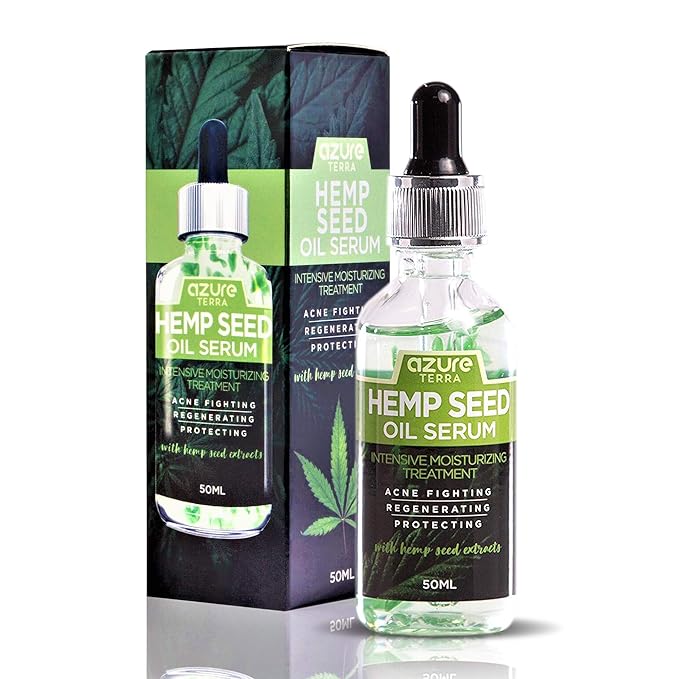 Hemp Seed Moisturizing Oil Serum Fights Acne Wrinkle