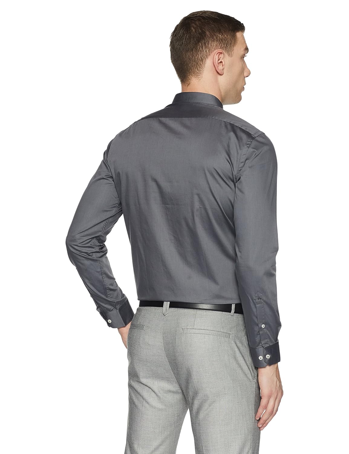 arrow newyork men's solid slim fit formal shirt