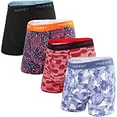 INNERSY Men's Breathable Mesh Boxer Briefs Cooling Moisture Wicking Underwear 4-Pack