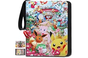 HOIOCK Trading Card Binder 900 Cards 9 Pocket Card Binder With 50 Pages Card Collection Binder Removable Sleeves Trading Card Album Folder Collector Card Album For MTG TCG Game Cards