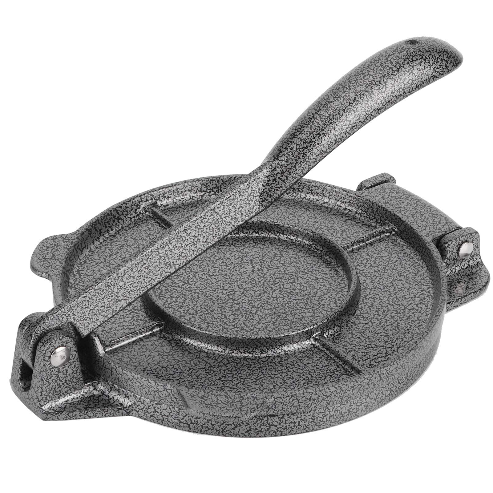 Pressg Tortilla Press 6.5 Inch Tortilla Press Maker Aluminium Alloy Corn Tortillas Dough Pressing Tools Kitchen Supplies Gray