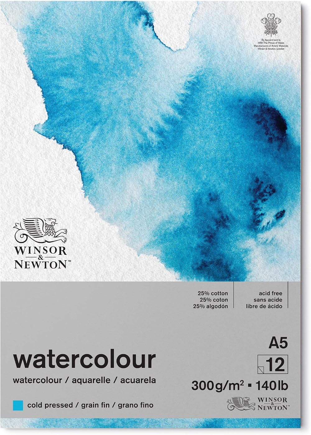 Winsor & Newton Watercolour Paper Pad A5 12 Sheets 300 g/m Cold Pressed
