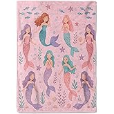 coedoaes Cute Mermaid Fleece Blanket,50x60in,Kawaii Mermaid Seashell Fish Sea Plant Pink Throw Blankets,Soft Cozy Lightweight, Ideal for Bed Living Room Home Ocean Lovers Decor,Kids Gifts