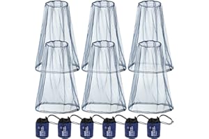 Wholelovein 8 Pack Mosquito Covers Wearable Head Net Face Mesh Protecting Net Mosquito Fly Insects Bugs