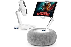 SHOPPINGALL 2-in-1 Tablet Pillow Stand for 4.7"-13" Phone/Tablet/iPad/iPhone/Kindle 360° Adjustable Convertible Kindle Holder