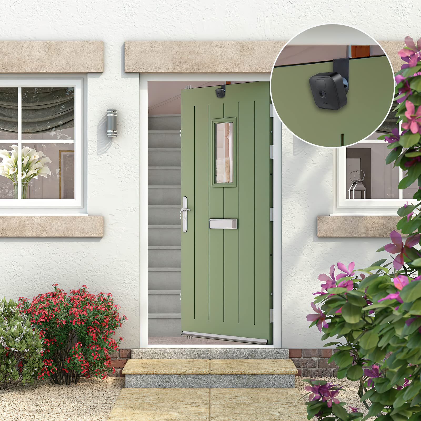 PUUUCI Door/Gutter Mount for Blink Indoor/Outdoor Camera(4th/3rd Gen) & Blink XT2/XT Camera - Blink Security Camera Mounting Accessories for Home/Apartments/Business, No Drilling, No Damage