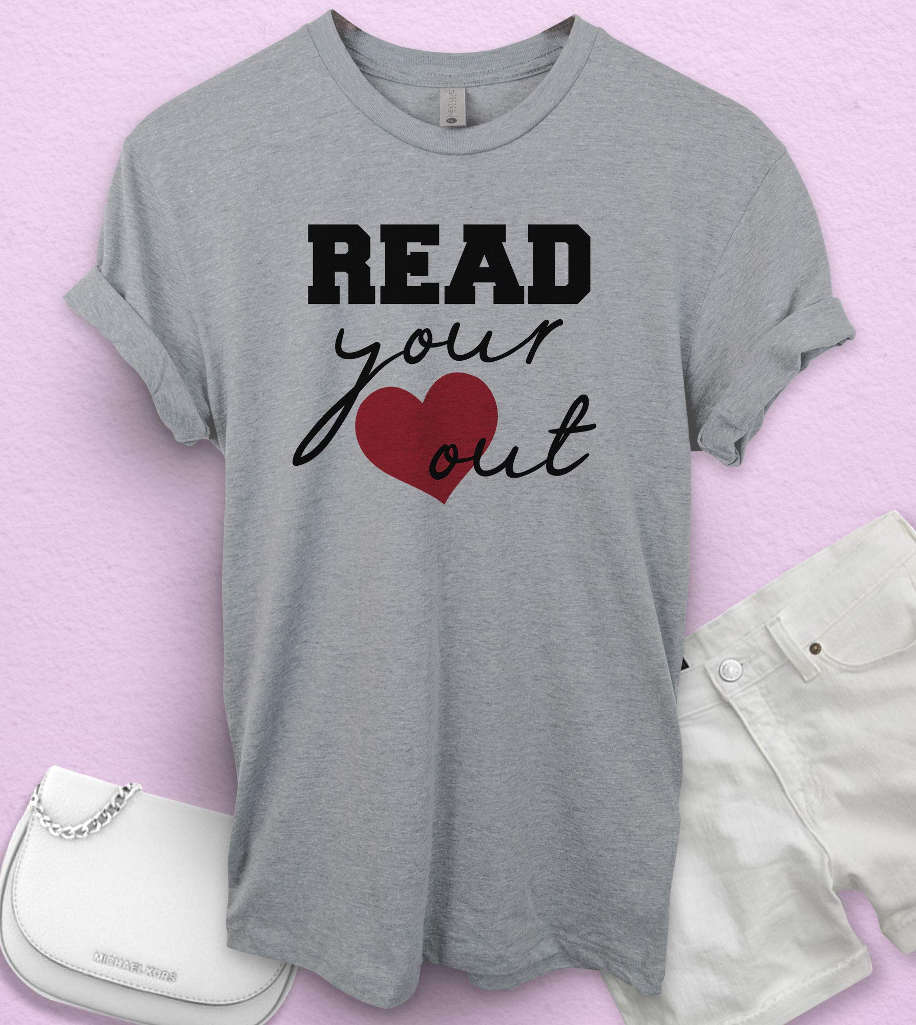 Read Your Heart Out Cute Inspirational Birthday Hipster Tea T Shirt