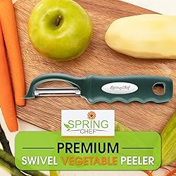 Spring Chef Premium Swivel Vegetable Peelers for