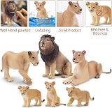 toymany 6Pcs Realistic Lion Figures Lion Cubs Educational Toy Set view 8