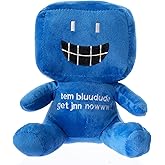 8-inch Blue Plush Toy, Filled Character Pillow, Suitable for Home Decoration, Collectible Gift, Perfect for Gaming Enthusiasts, Children, and Adults.