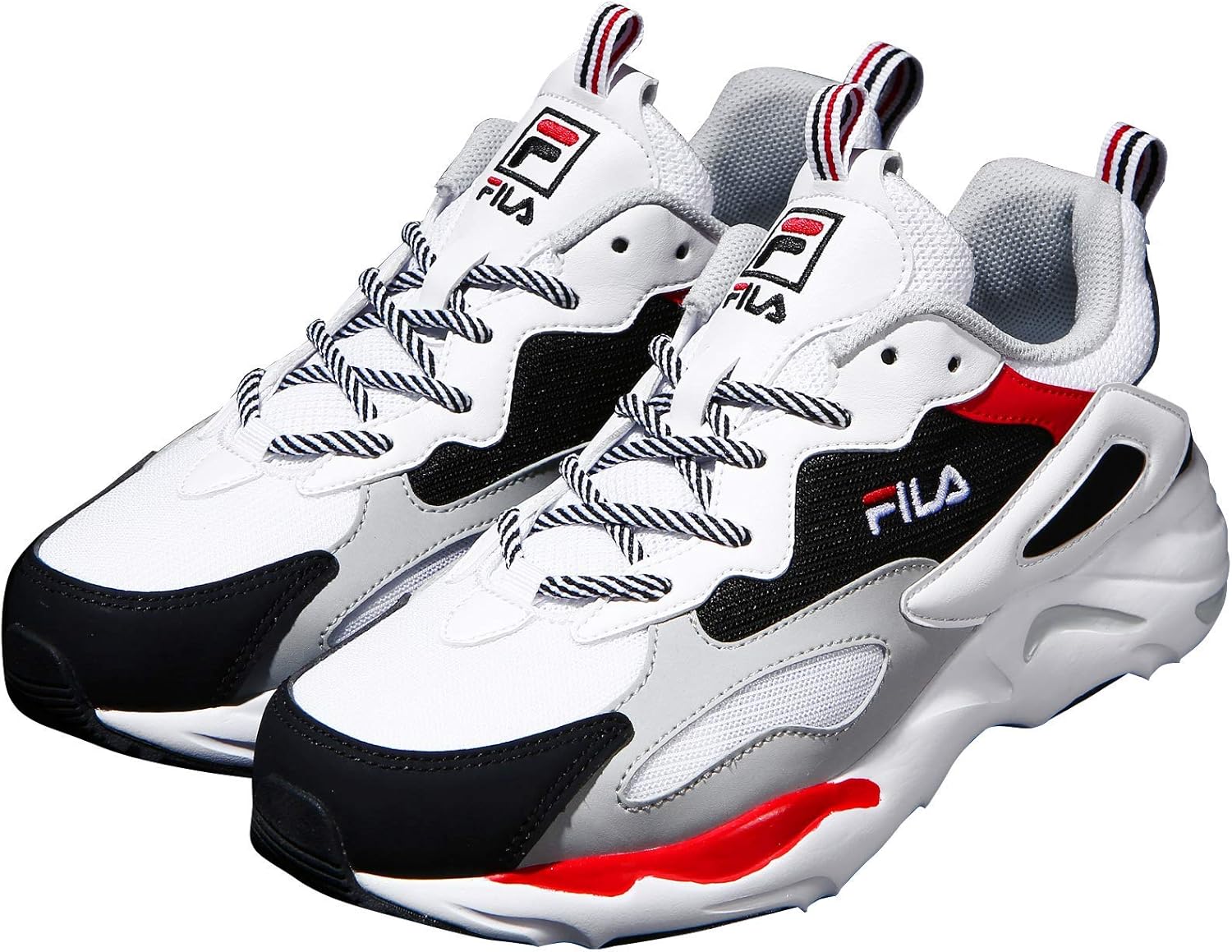 Amazon フィラ Ray Tracer White Black Fs1sia3131x Wbk レイトレーサー ホワイトブラックスニーカー 男女共用 23 0 Cm 並行輸入品 Fila フィラ スニーカー