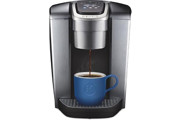 Keurig K-Elite Single Serve K-Cup Pod Coffee Maker, With Iced Brew Functionality And Quiet Brew Technology, Brushed Silver