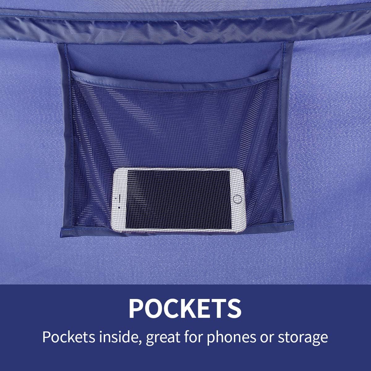 Alvantor Bed Canopy Tents Dream Privacy Space Twin Size Sleeping Tents Indoor Pop Up Portable Frame Curtains Breathable Navy Cottage (Mattress Not Included) Reducing Light: Home & Kitchen