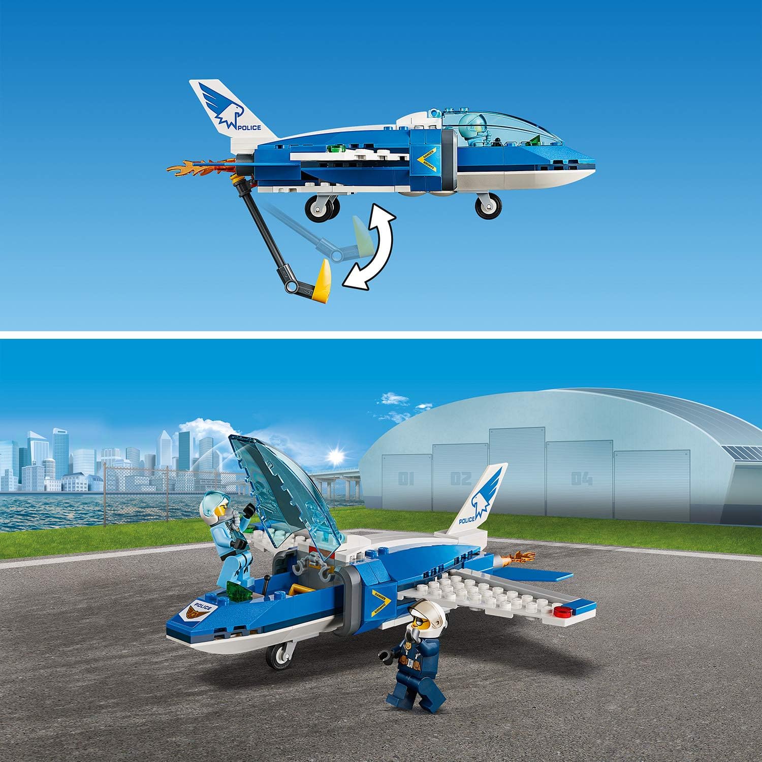 lego avion policia