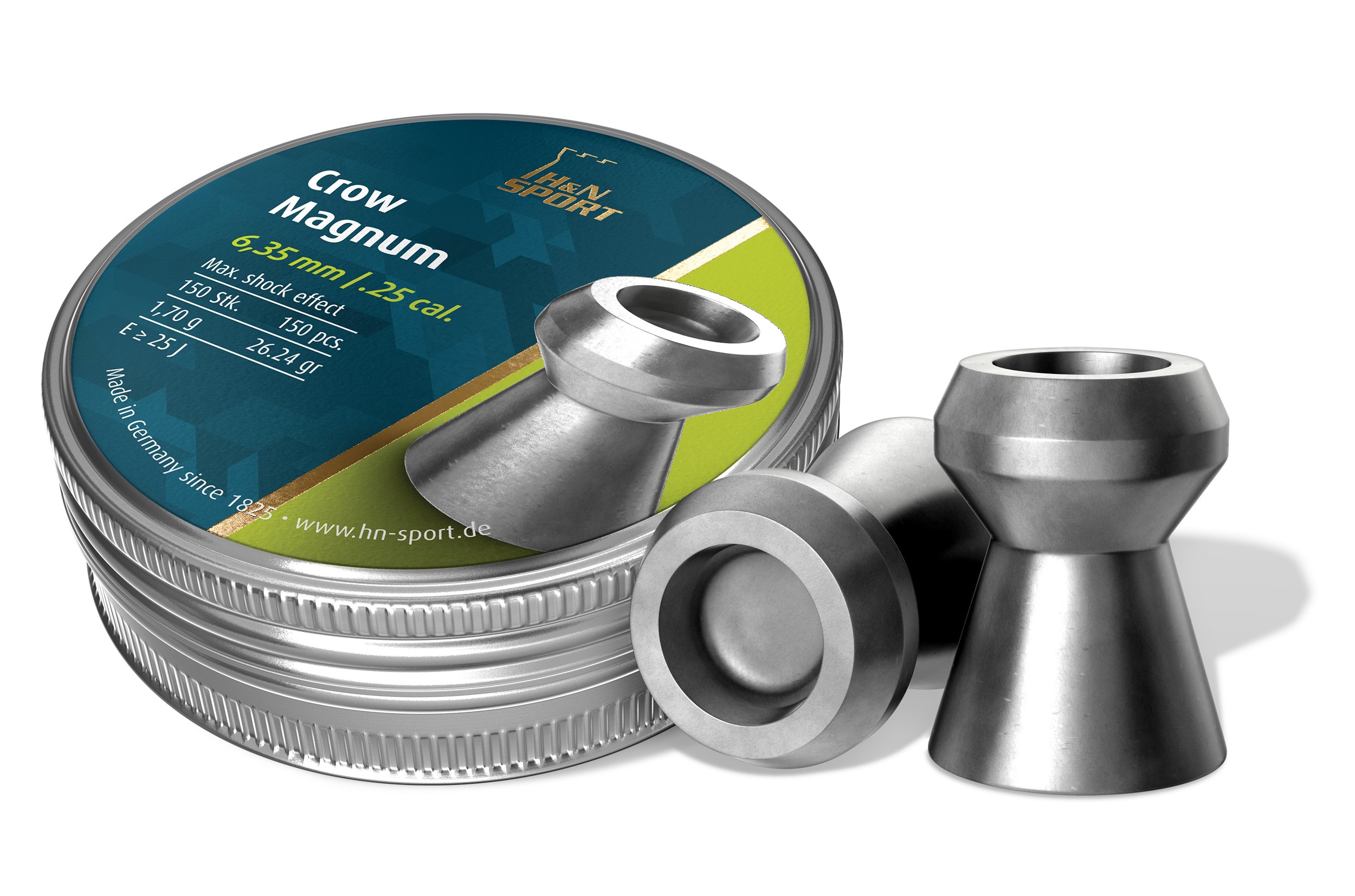 Haendler & Natermann H&N Crow Magnum Hollowpoint Airgun Pellets .22