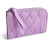 Vera Bradley Women's Premium Cotton Zip Card Pouch