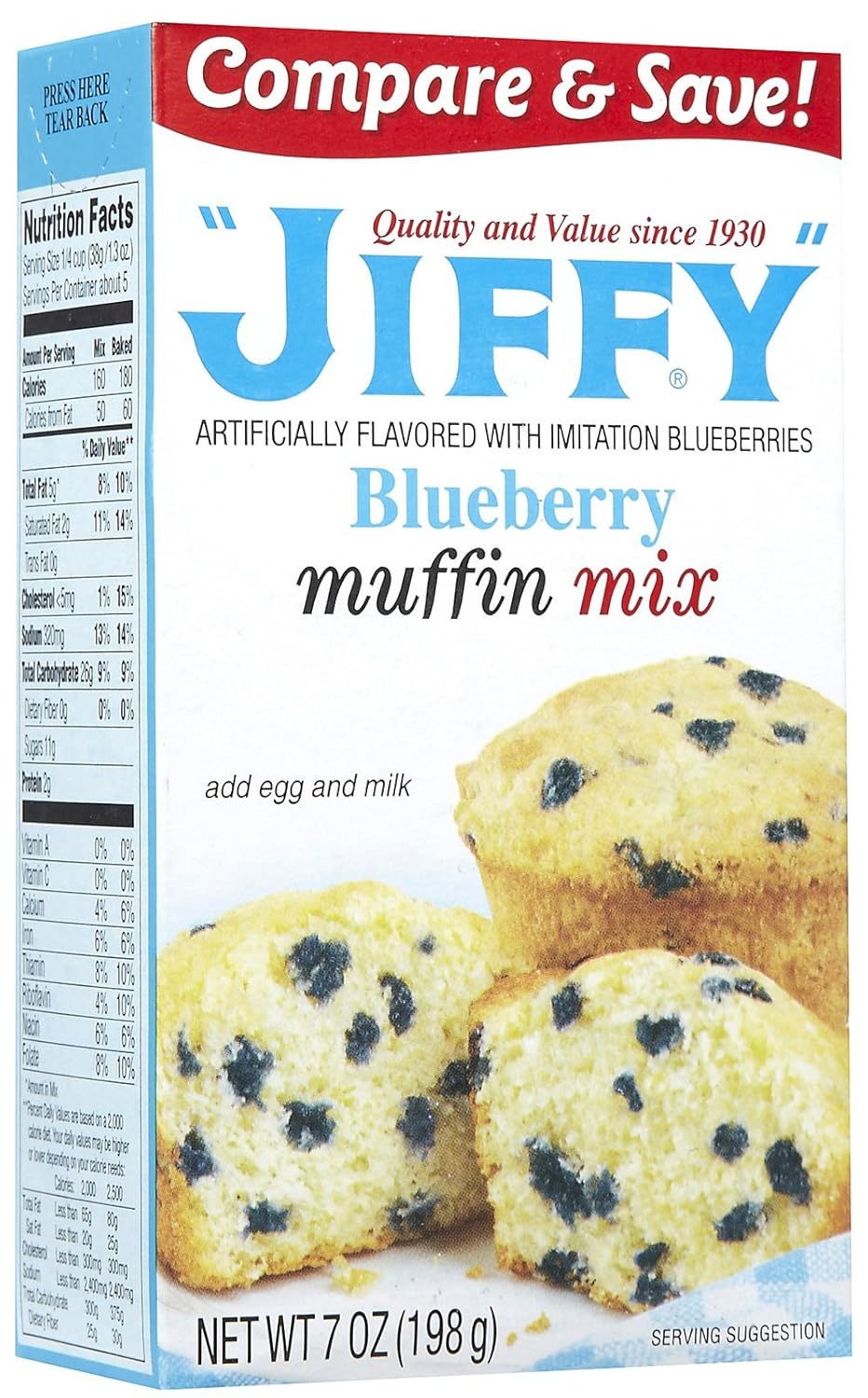 Jiffy Blueberry Muffin Mix Nutrition Facts Runners High Nutrition