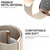 Higgs Strap for Versa 3/4 Sense 2 Rose Gold Mesh Magnetic Band view 2