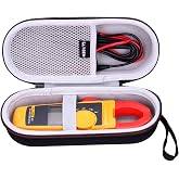 LTGEM Hard Case Compatible with Fluke 323/302+ / 301D / 324/325 Clamp Meter Clamp Multimeter AC-DC TRMS, Mesh Pocket for Accessories(Case Only)