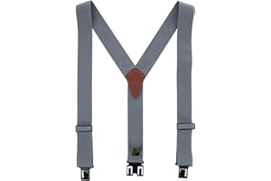 Perry Suspenders Men's Elastic 2 Inch Wide Hook End Suspenders (Tall Available)