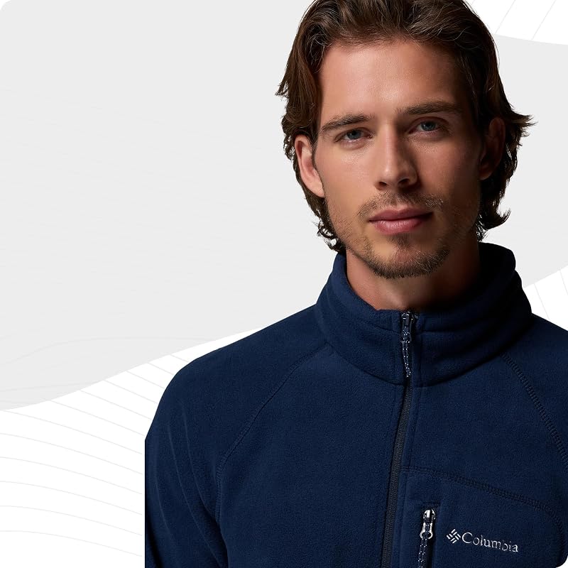 193553188179 Fleecejacke Mit Durchgehendem Reißverschluss, Collegiate Navy, M