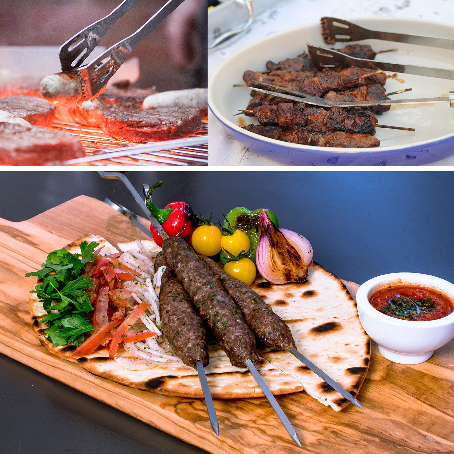 Fixget 20Pcs Barbecue Tool, Stainless Steel BBQ Tools Sets BBQ Grill