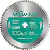 Evolution Power Tools 14BLADEAL Aluminum Cutting Saw Blade for Cutting Mild Steel, For Circular and Chop Saws, Carbide-Tipped