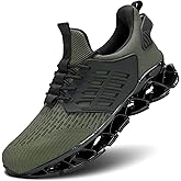 Mens Walking Shoes Slip on Blade Tennis Casual Fashion Trail Running Sneakers Comfort Non Slip Work Sport Athletic Trainers
