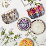 Yinuo Mirror 12 Scented Soy Candle Set 70 g Each Gift Box Floral view 5